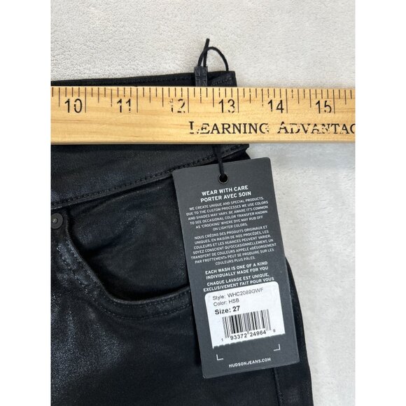 Hudson Pants Womens 27 Black Hi-Rise Straight Cropped NWT - Picture 7 of 10